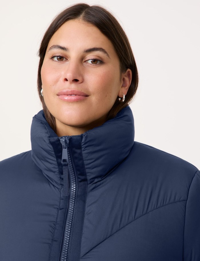 SAMOON Lightly padded quilted jacket Jakker Blå | QQWB5924