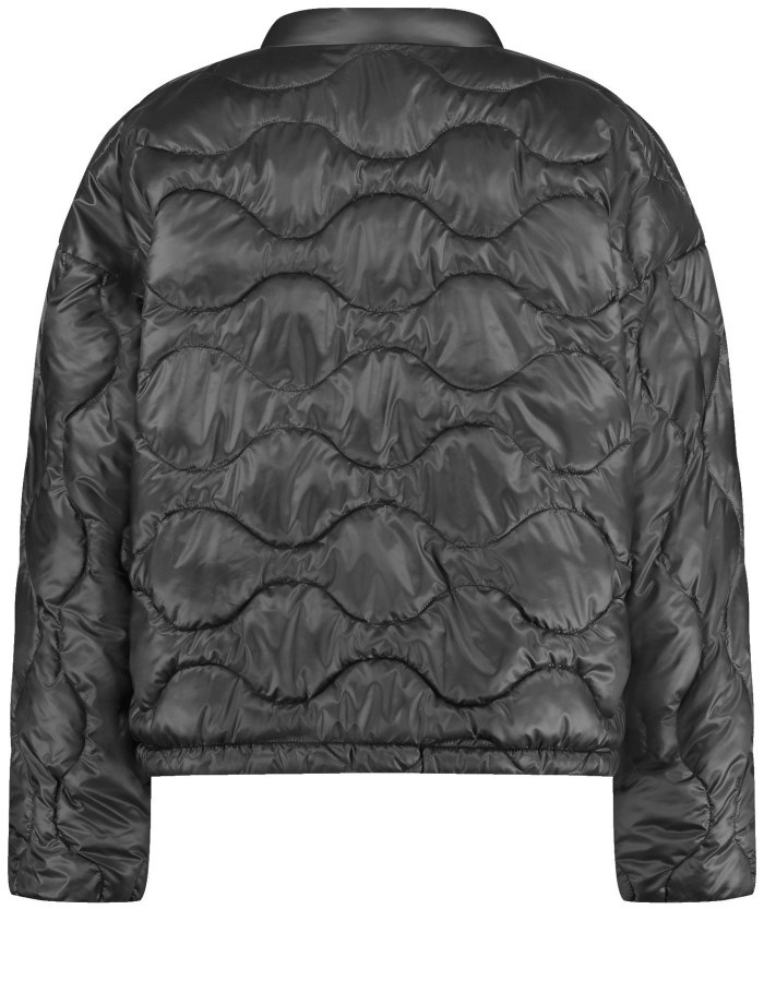 TAIFU Lightweight quilted bomber style jacket Jakker Svarte | PZFK6584