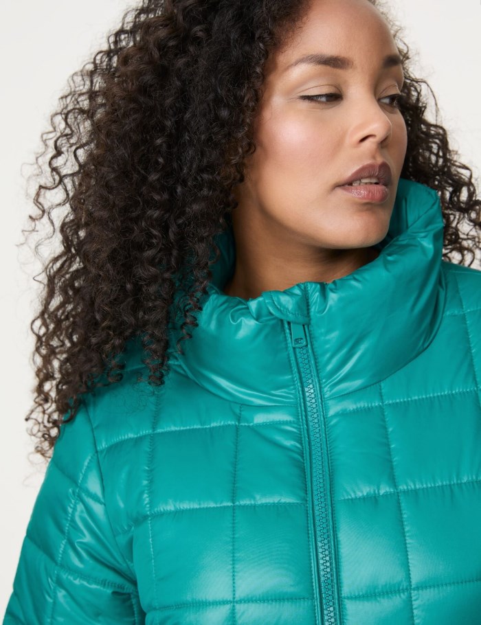 SAMOON Lightweight quilted jacket Jakker Blå | KPAN2708