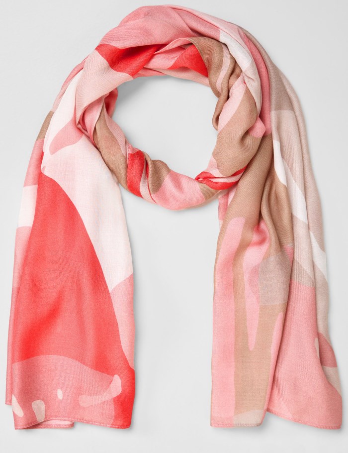 Gerry Weber Lightweight scarf with a floral pattern Skjerf Rød | EJNP6463