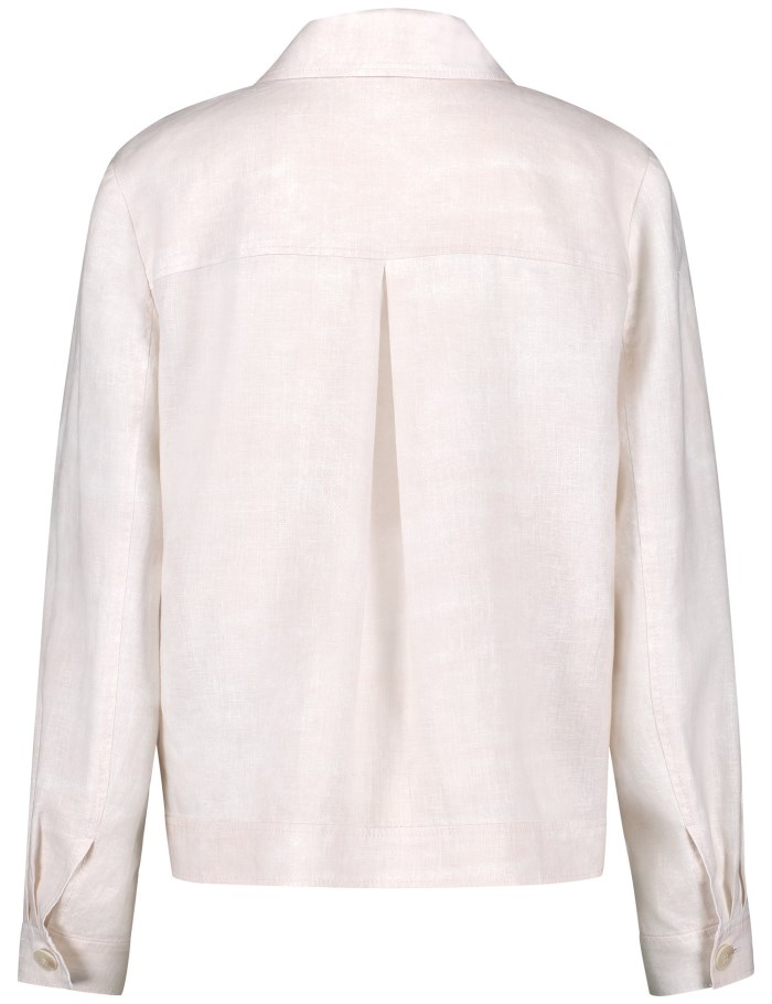 Gerry Weber Linen blazer jacket Blazere Rosa | ZPUA6892