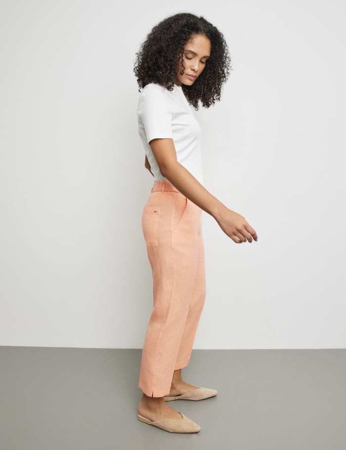 Gerry Weber Linen trousers KIR꞉STY CITYSTYLE Bukser Oransje | FMZS3732