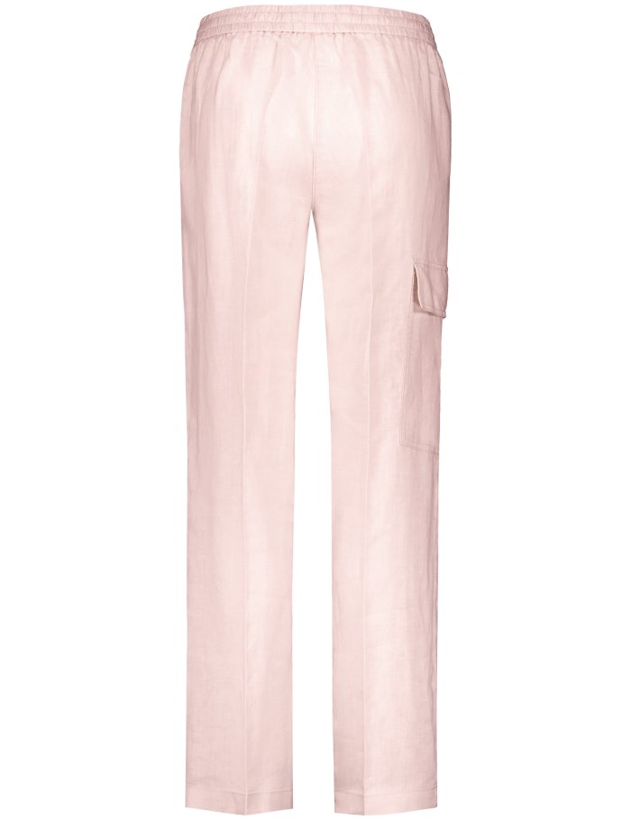 Gerry Weber Linen trousers MIR꞉JA WIDE LEG Bukser Rosa | FLOM3877