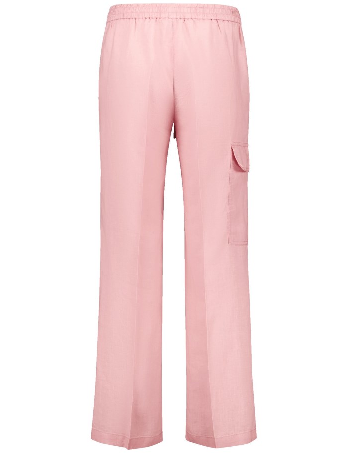 Gerry Weber Linen trousers MIR꞉JA WIDE LEG Bukser Rosa | PJHK1202