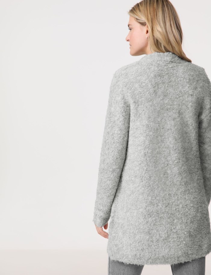 TAIFU Long cardigan Strikkevarer Grå | ZSAQ1259