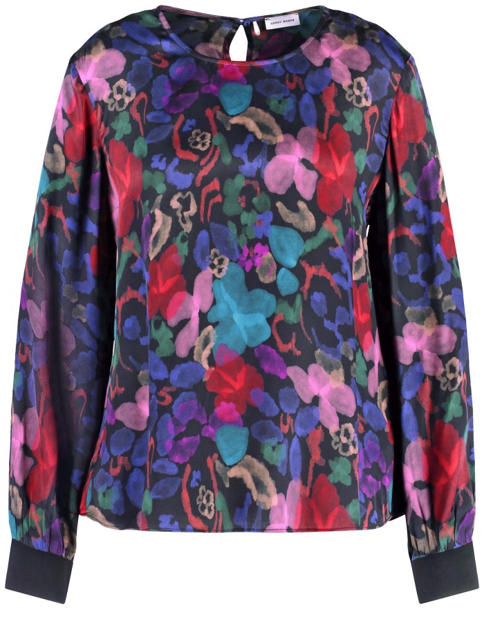 Gerry Weber Long sleeve blouse with a floral pattern Bluse Multicolor | SCEA6273