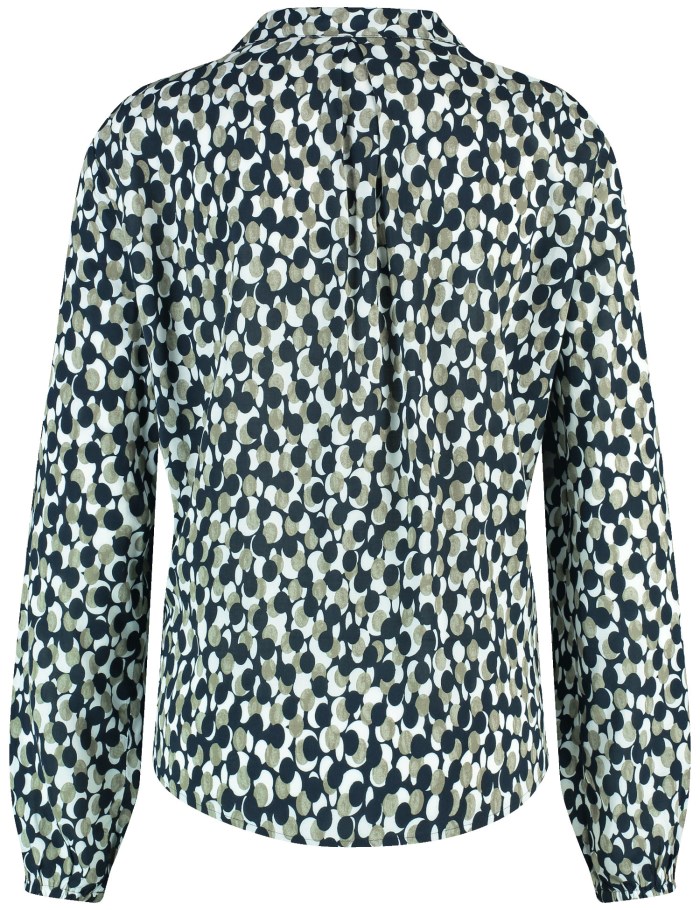 Gerry Weber Long sleeve blouse with a pleated detail Bluse Grønn | UJQB1344