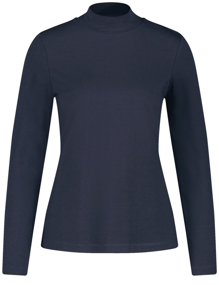 Gerry Weber Long sleeve jersey top with a turtleneck T-skjorte Blå | OPUJ5570