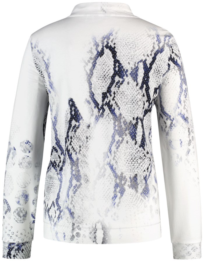 Gerry Weber Long sleeve top with lurex details T-skjorte Hvite | LYBH0687