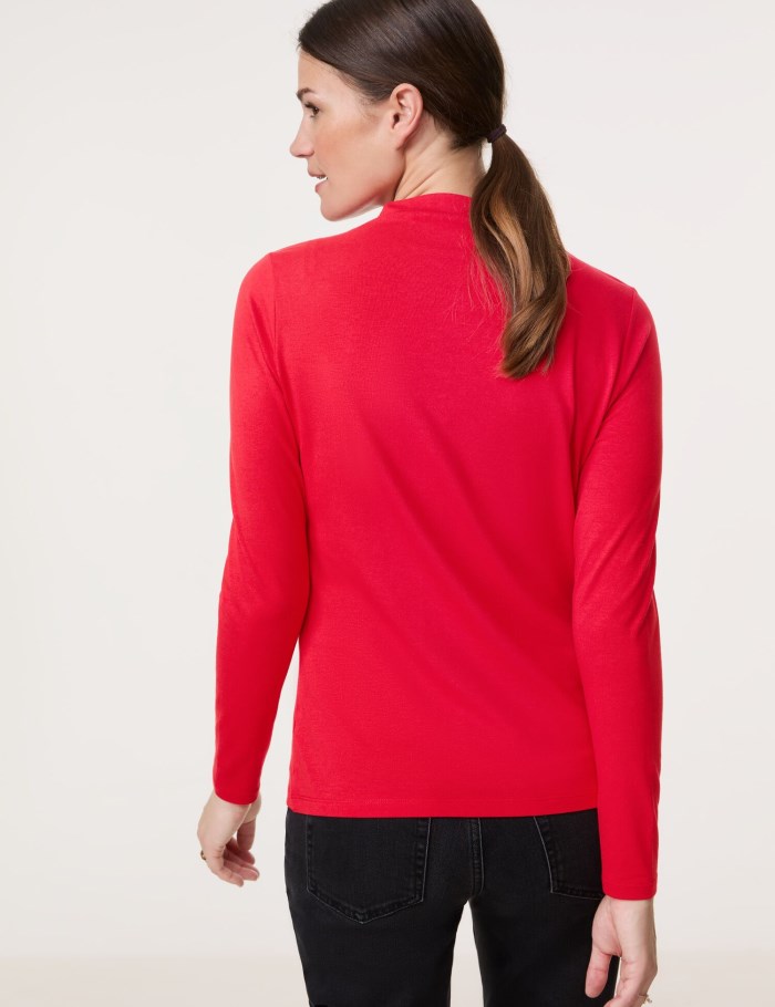 Gerry Weber Long sleeve turtleneck top T-skjorte Rød | PELX5281