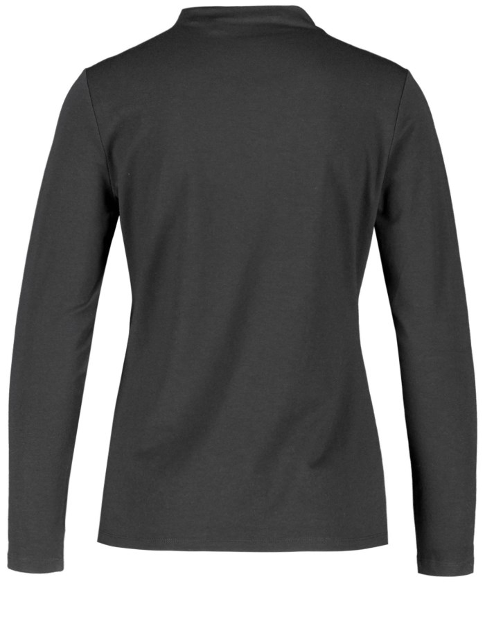 Gerry Weber Long sleeve turtleneck top T-skjorte Svarte | ISXN8370