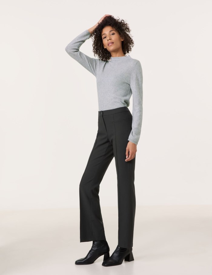 Gerry Weber MAR꞉LIE FLARED FIT cloth trousers Bukser Svarte | YFZV2126