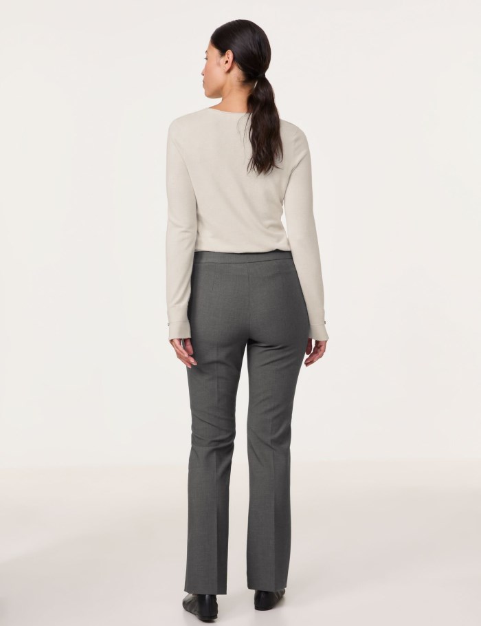 Gerry Weber MAR꞉LIE FLARED FIT cloth trousers Bukser Grå | ZQJJ3194