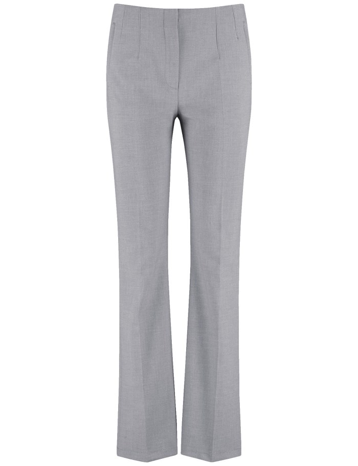 Gerry Weber MAR꞉LIE FLARED FIT stretch trousers Bukser Grå | XWWW4218