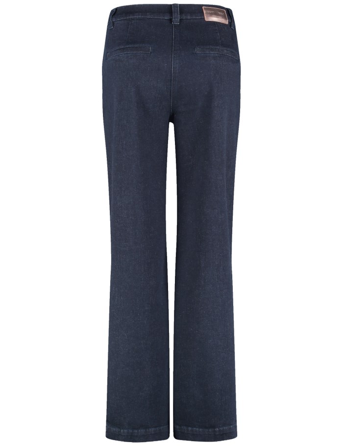 Gerry Weber MIR꞉JA WIDE LEG jeans with waist pleats Bukser Blå | TLAA9750