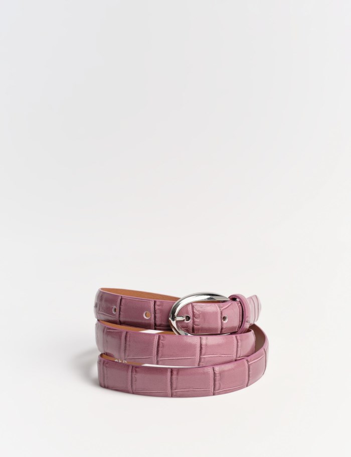 Gerry Weber Mock croc leather belt Belte Rosa | BDFV7745