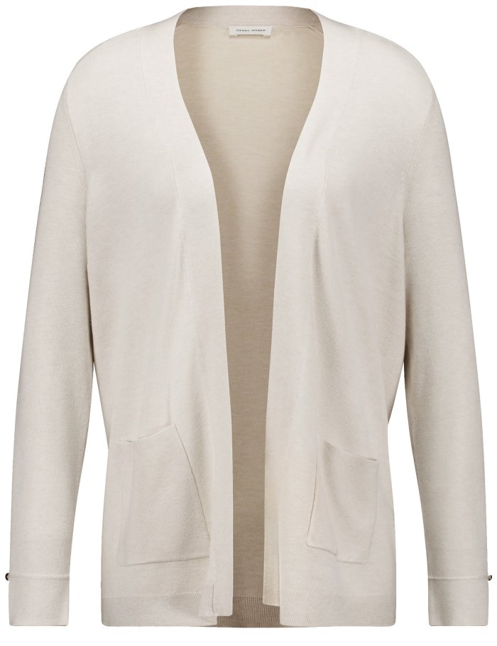 Gerry Weber Open cardigan in a fine knit Strikkevarer Beige | IYWN8487