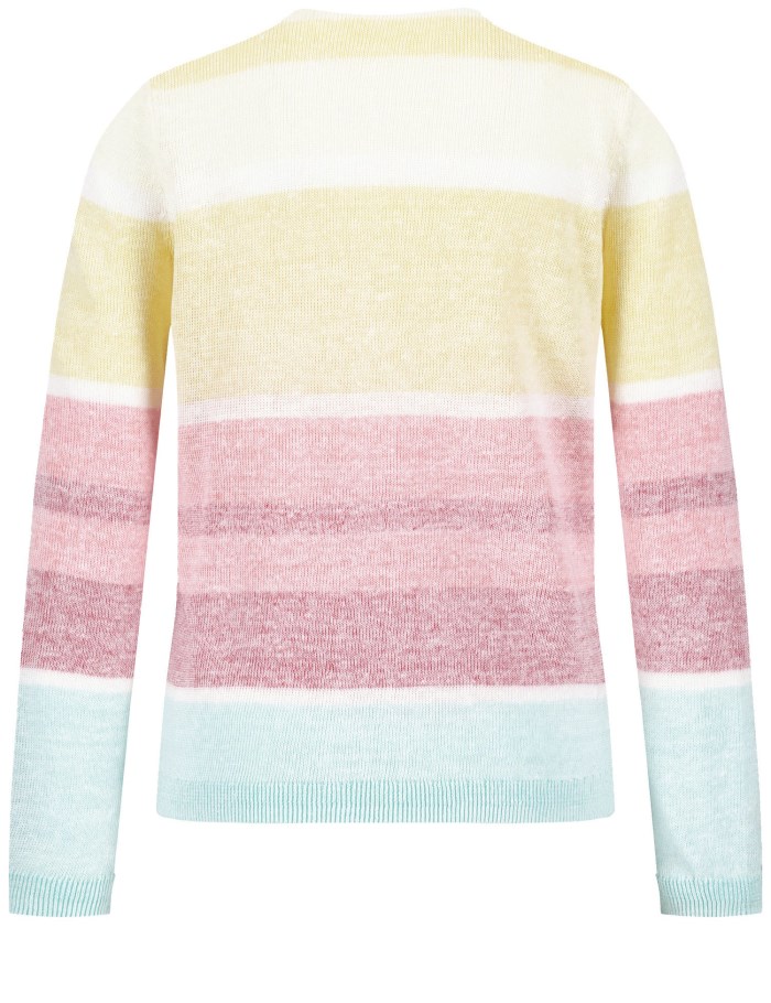 Gerry Weber Open cardigan with colour blocking Strikkevarer Multicolor | YDML9307