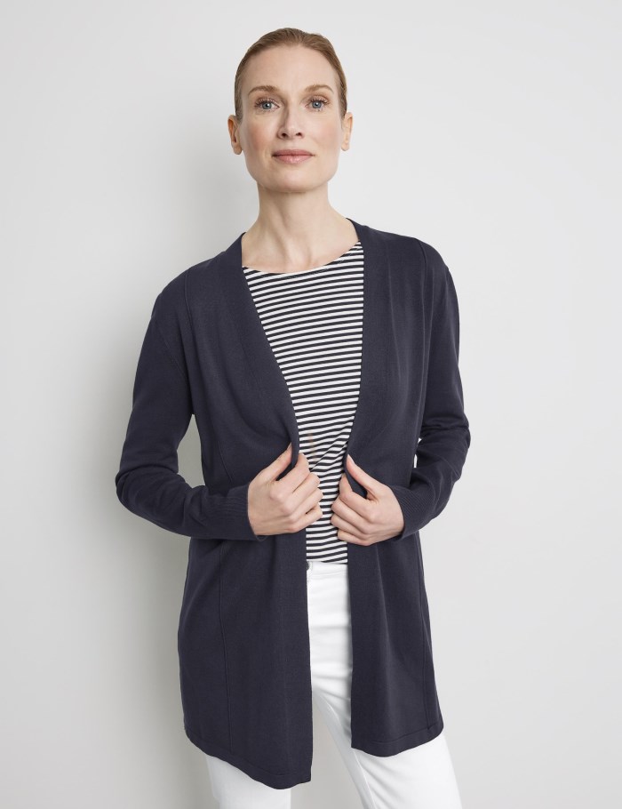 Gerry Weber Open-fronted cardigan Strikkevarer Blå | EABC3079