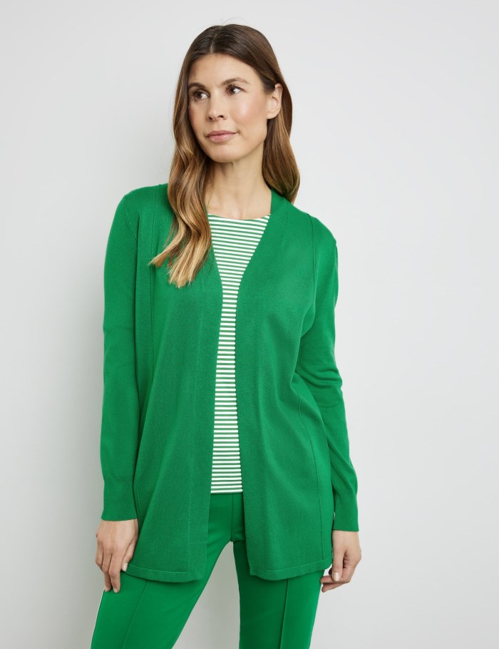 Gerry Weber Open-fronted cardigan Strikkevarer Grønn | KOJO1058