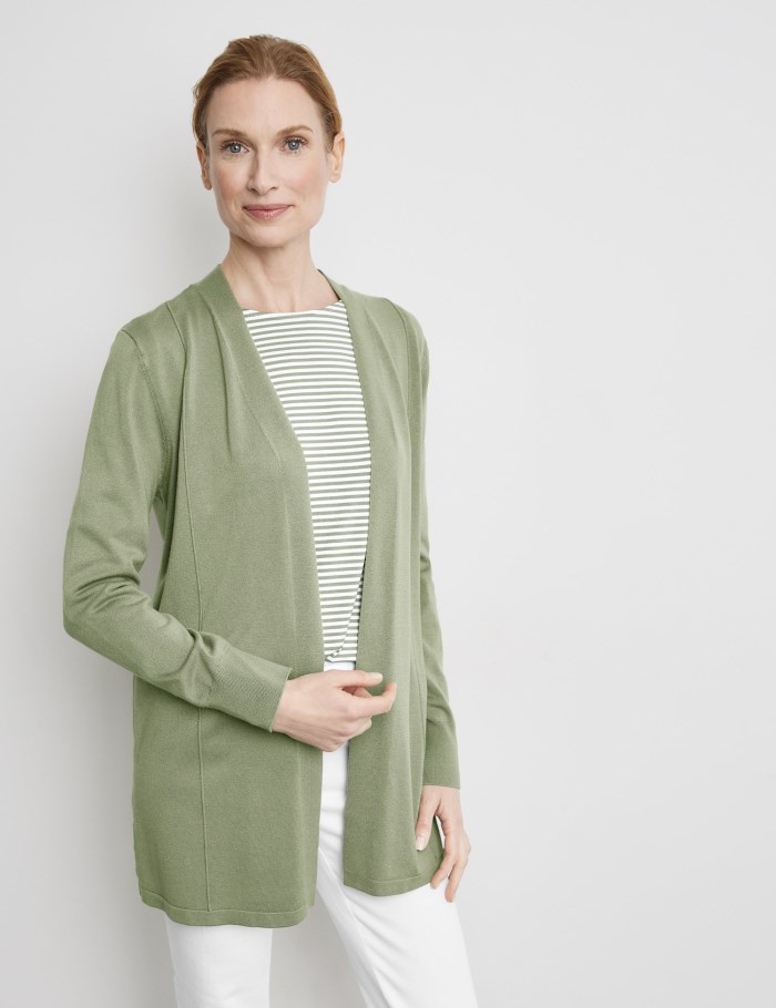 Gerry Weber Open-fronted cardigan Strikkevarer Grønn | AMBM3537