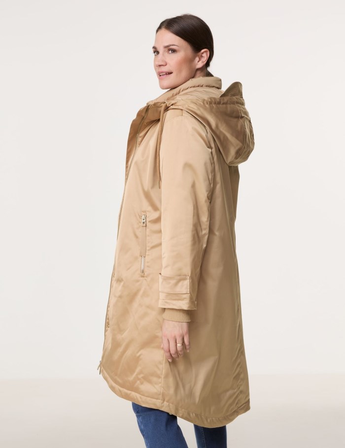 Gerry Weber Outdoor coat with a quilted insert Jakker Brune | HVNG9154