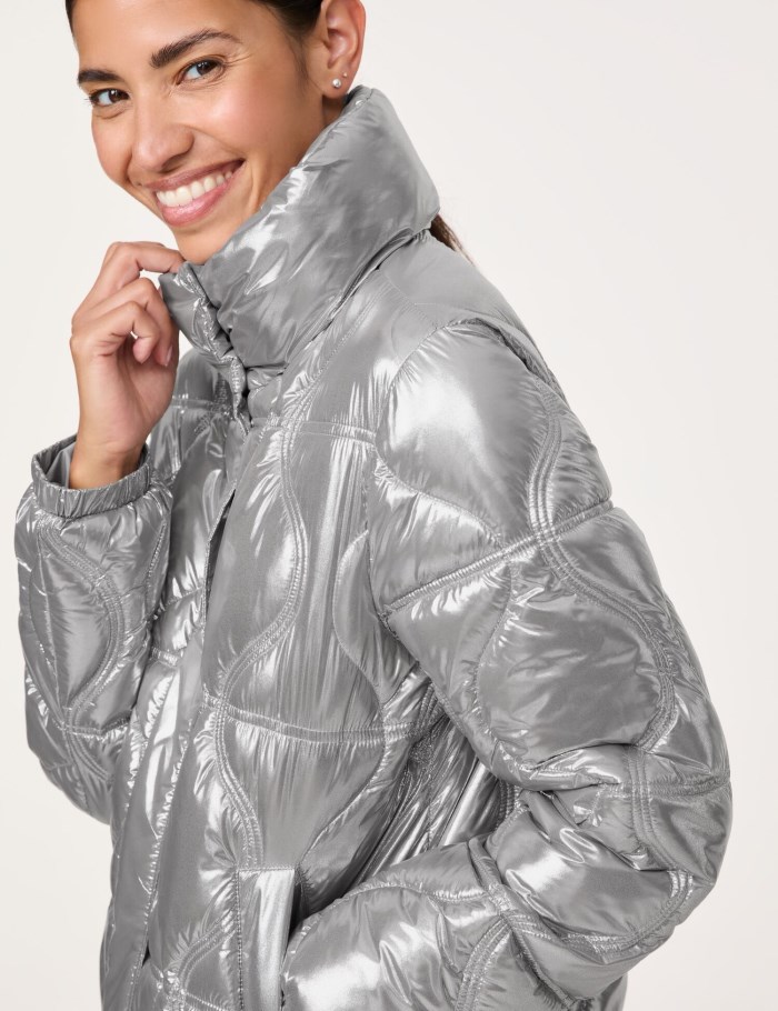 Gerry Weber Outdoor jacket with a metallic finish Jakker Sølv | GNST8370