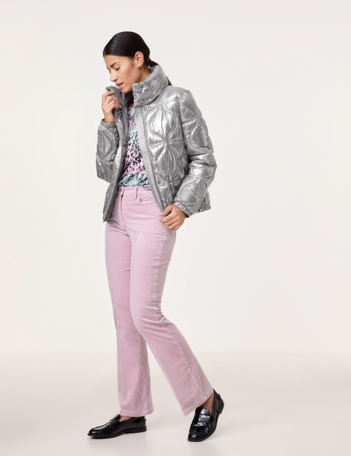 Gerry Weber Outdoor jacket with a metallic finish Jakker Sølv | GNST8370