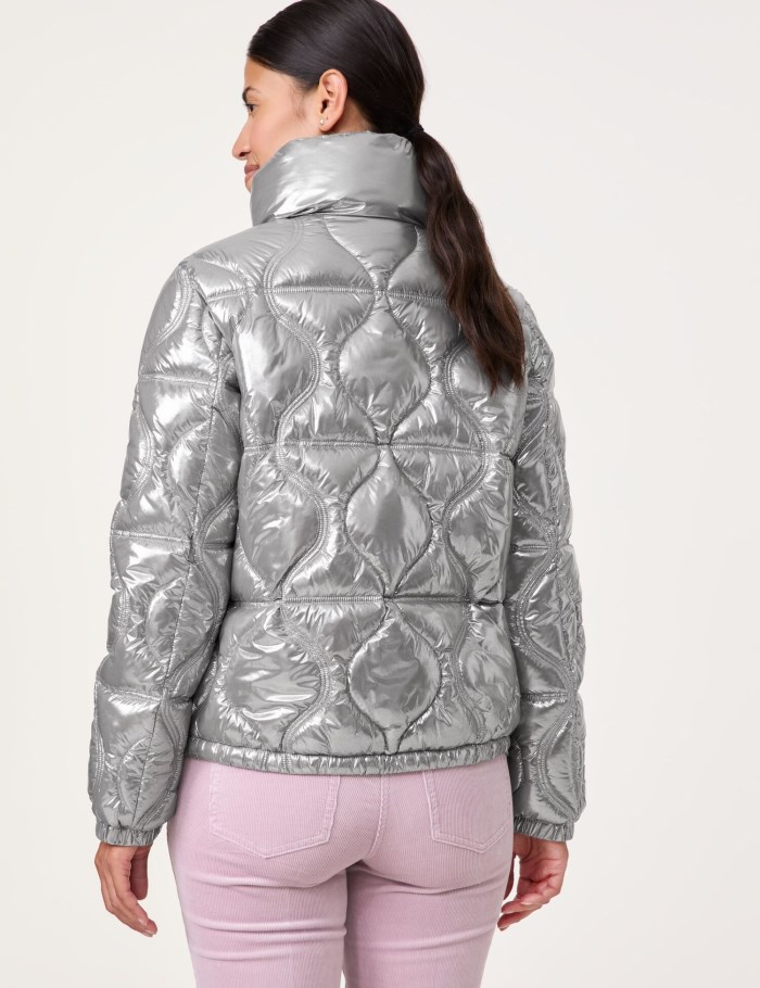 Gerry Weber Outdoor jacket with a metallic finish Jakker Sølv | GNST8370