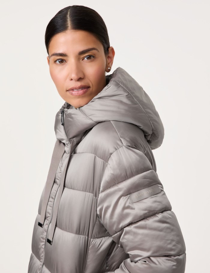 Gerry Weber Outdoor jacket with a subtle sheen Jakker Grå | QJAT7793