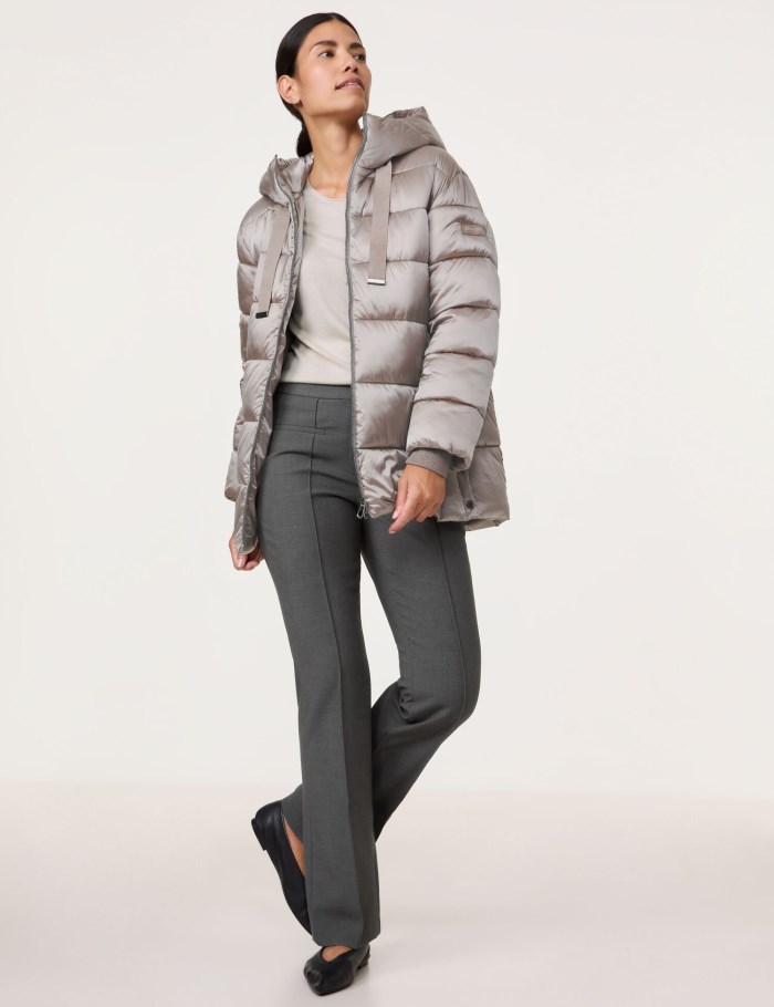 Gerry Weber Outdoor jacket with a subtle sheen Jakker Grå | QJAT7793