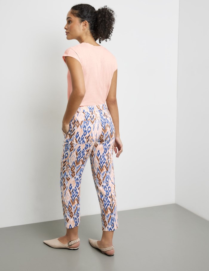 Gerry Weber Patterned 7/8-length trousers KIR꞉STY CITYSTYLE Bukser Multicolor | NKQZ7326