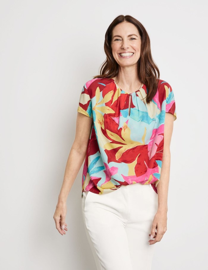 Gerry Weber Patterned blouse top Bluse Multicolor | CKES2065