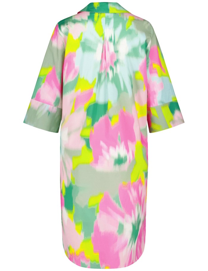 Gerry Weber Patterned dress with an inverted pleat Kjole Multicolor | VAFJ3328