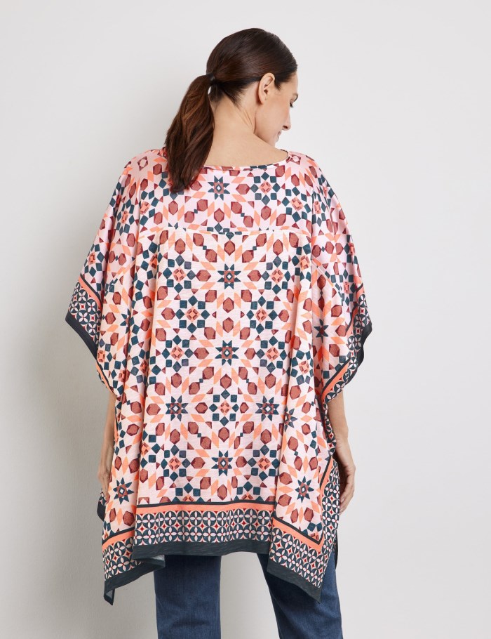 Gerry Weber Patterned jersey poncho T-skjorte Multicolor | RREM2364