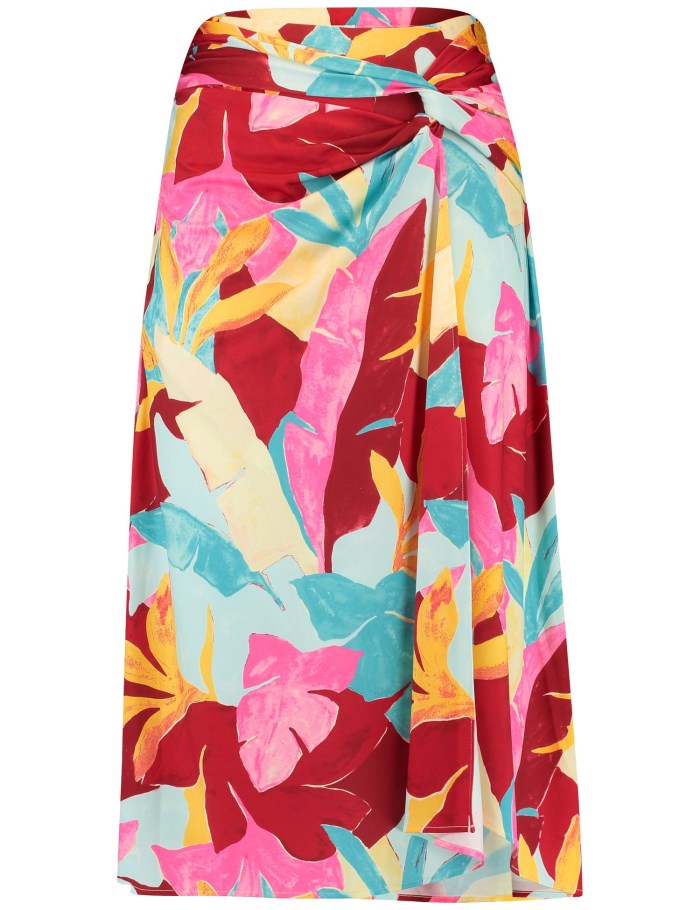 Gerry Weber Patterned skirt with a tie detail Skjørt Multicolor | ARKQ1469