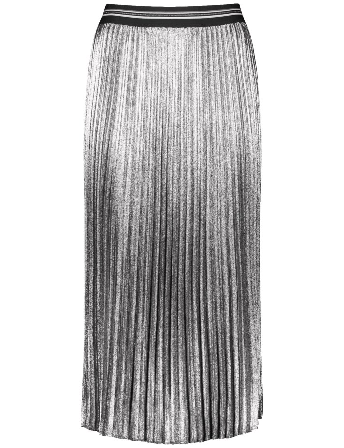 Gerry Weber Pleated skirt with a shiny finish Skjørt Grønn | JVGK8532