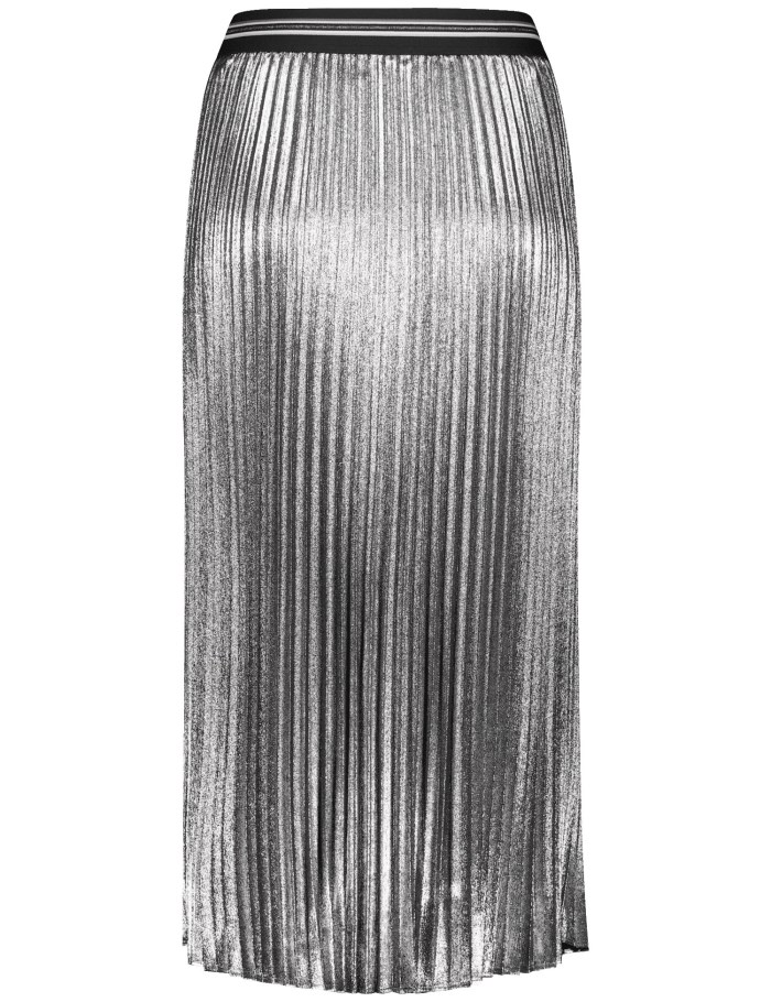 Gerry Weber Pleated skirt with a shiny finish Skjørt Grønn | JVGK8532