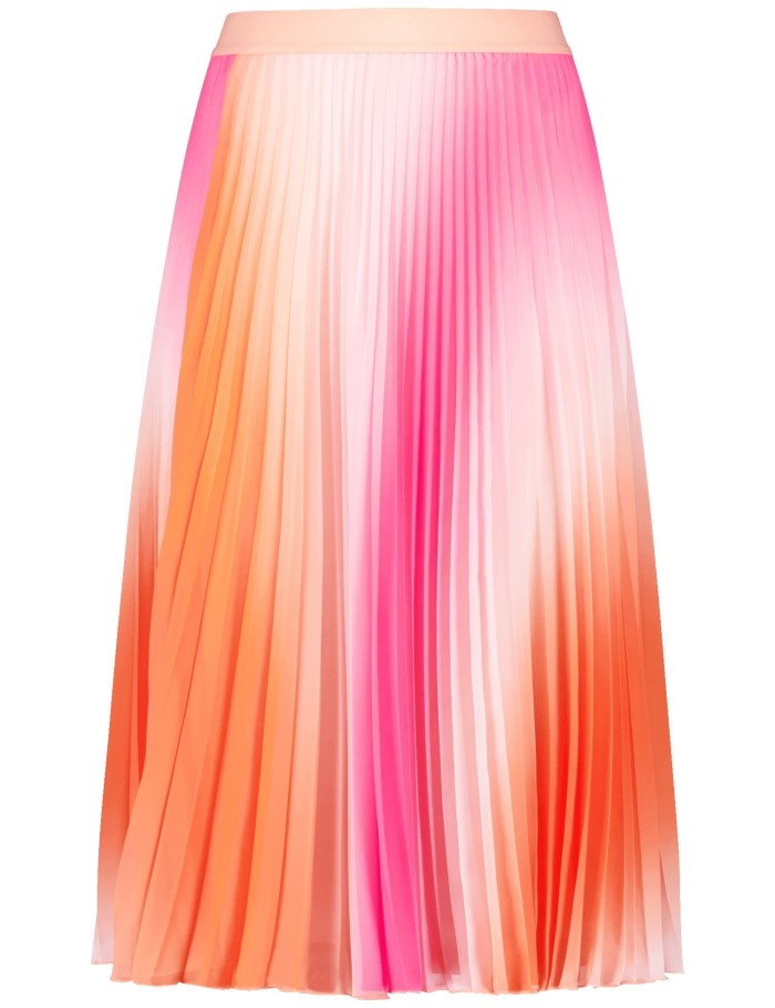 Gerry Weber Pleated skirt with colour graduation Skjørt Rosa | FNJS4023