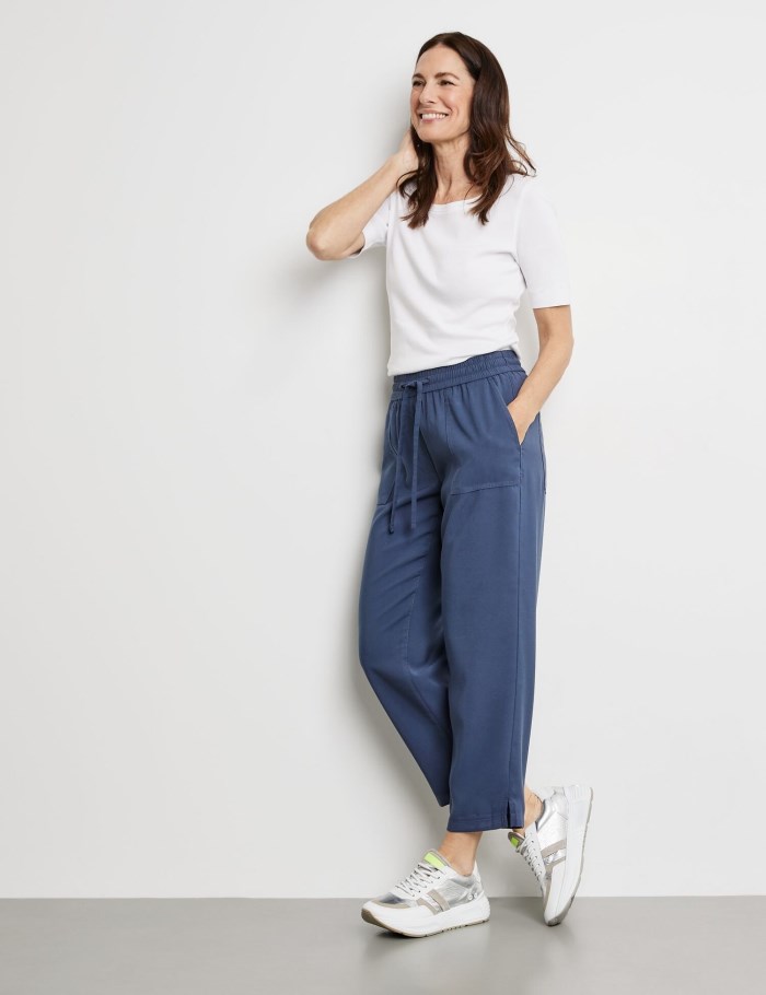 Gerry Weber Pull-on trousers KIA꞉RA RELAXED FIT Bukser Blå | VWTX8215