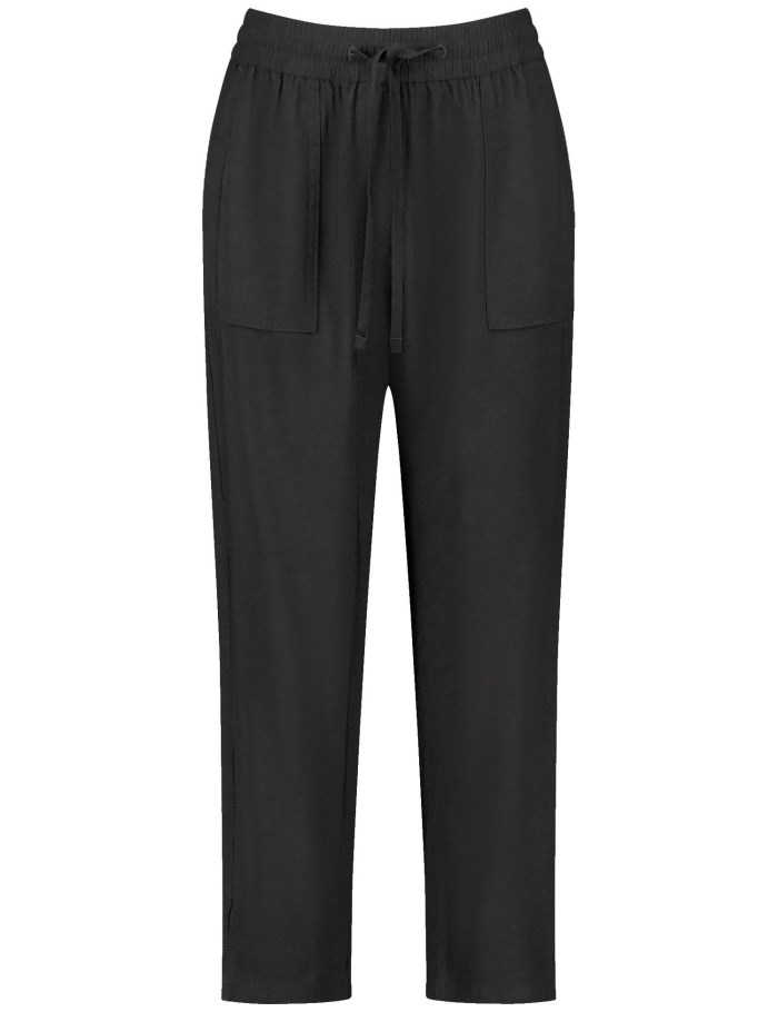 Gerry Weber Pull-on trousers KIA꞉RA RELAXED FIT Bukser Svarte | GAQD3919