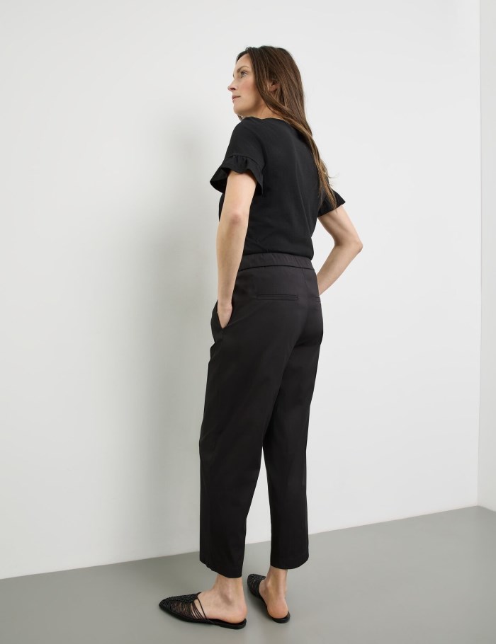 Gerry Weber Pull-on trousers KIA꞉RA RELAXED FIT Bukser Svarte | YEOY2197