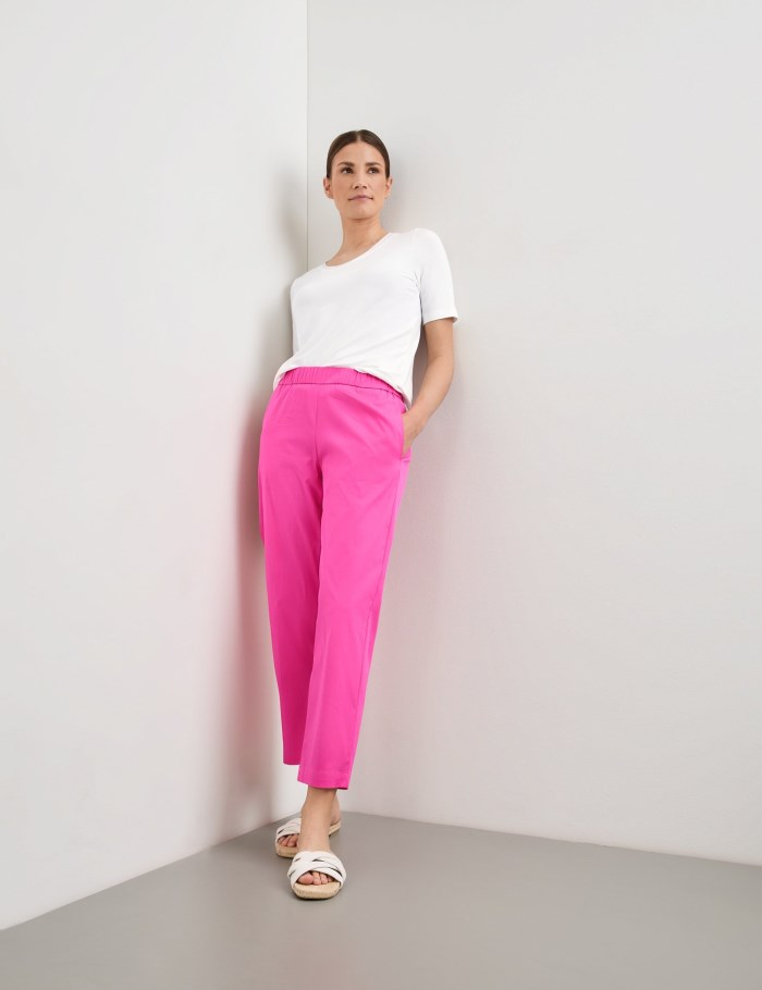 Gerry Weber Pull-on trousers KIA꞉RA RELAXED FIT Bukser Rosa | ZRXF9568