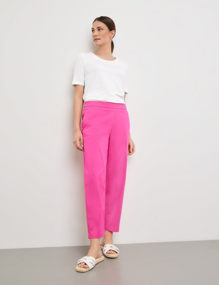 Gerry Weber Pull-on trousers KIA꞉RA RELAXED FIT Bukser Rosa | ZRXF9568