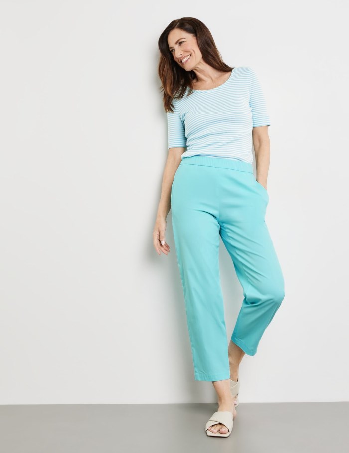 Gerry Weber Pull-on trousers KIA꞉RA RELAXED FIT Bukser Blå | UGSG8548