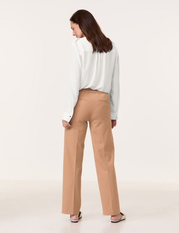 Gerry Weber Pull-on trousers MIR꞉JA WIDE LEG Bukser Brune | EDQB2559