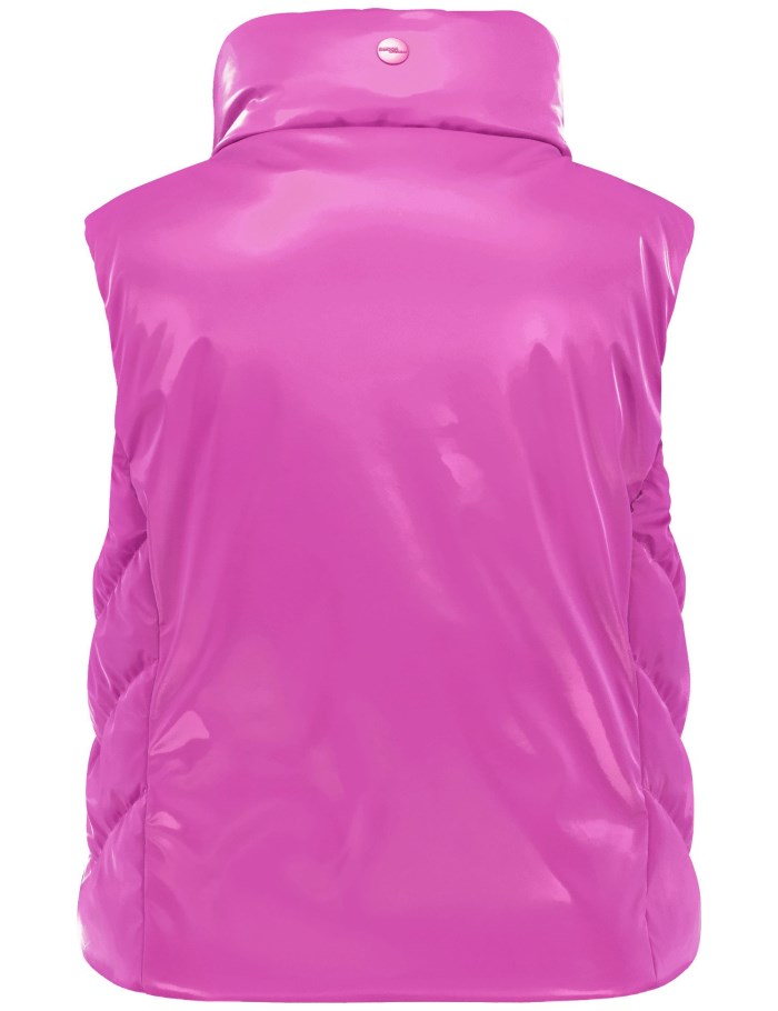 SAMOON Quilted body warmer with a shiny finish Jakker Rosa | ZCFI4785