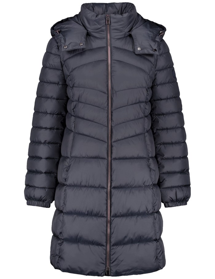 Gerry Weber Quilted coat with a detachable hood Jakker Blå | YRPZ2581