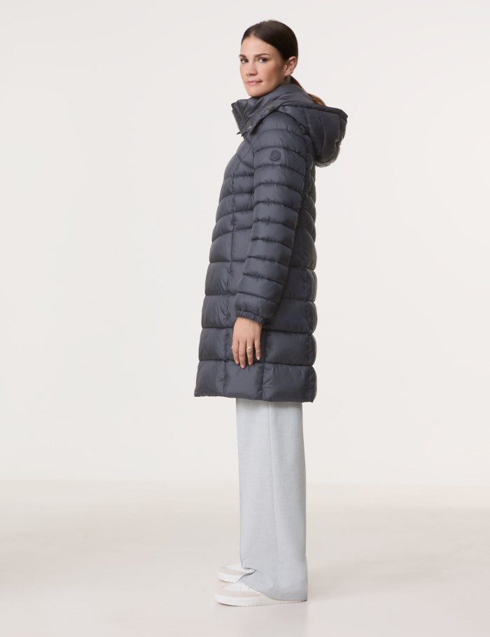 Gerry Weber Quilted coat with a detachable hood Jakker Blå | YRPZ2581