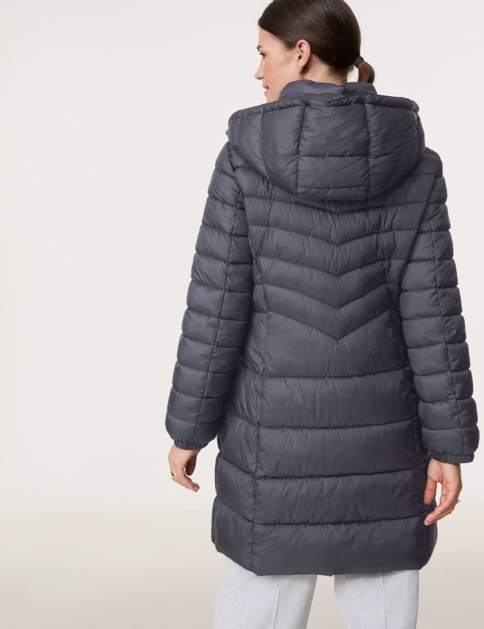 Gerry Weber Quilted coat with a detachable hood Jakker Blå | YRPZ2581